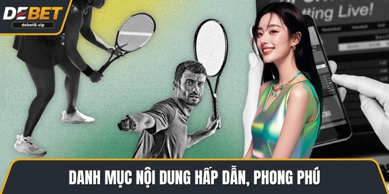 Danh mục nội dung hấp dẫn, phong phú